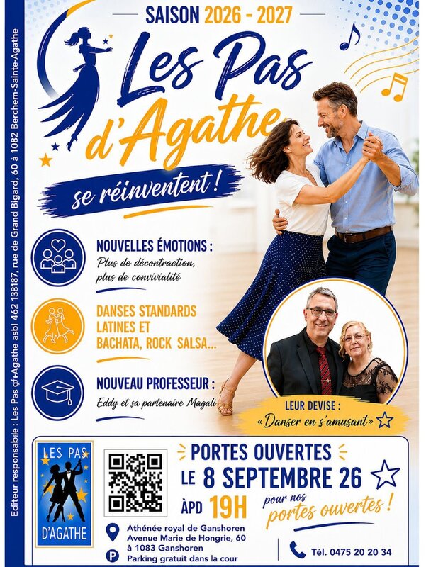 Loisirs Portes ouvertes Reprise cours danses salon
