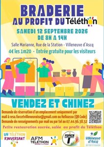 Loisirs Braderie profit Téléthon