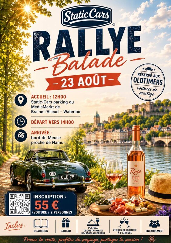 Loisirs Rallye Balade pour Oldtimers voitures prestige