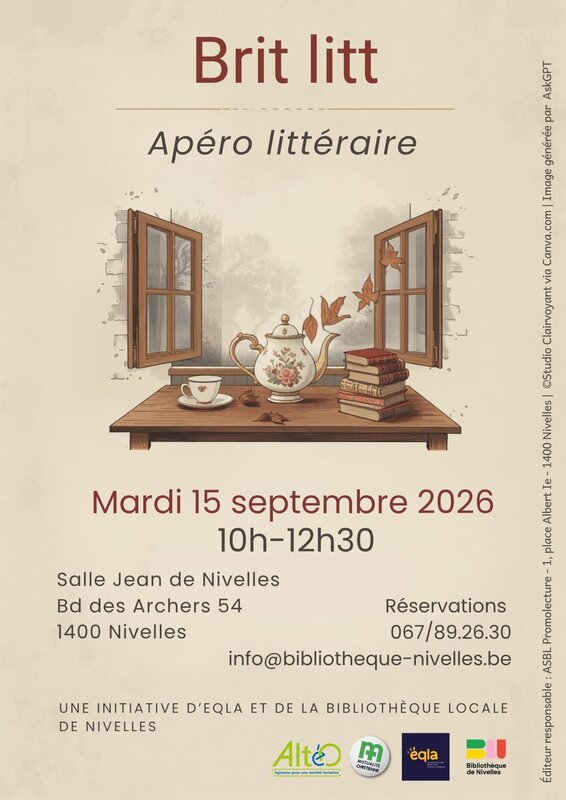 Conférences Apéro littéraire :  Brit litt 