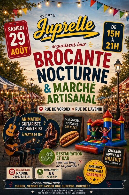  Brocante marché artisanal nocturne