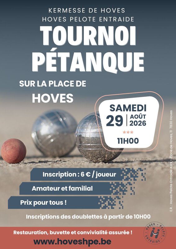 Loisirs Tournoi pétanque