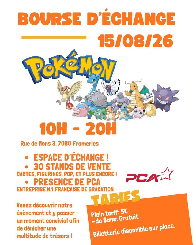 Loisirs Bourse d échange Pokemon