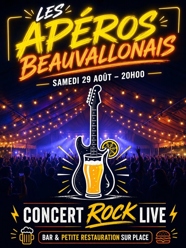 Concerts Evénement rock apéros beauvallonnais 