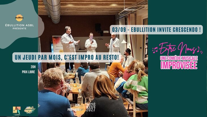 Spectacles Impro resto - entre nous, spectacle musical improvisé