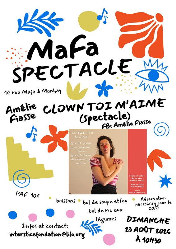 Spectacles Mafa Spectacle - Clown m aime (Aurélie Fiasse)