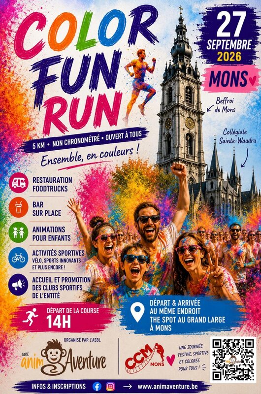 Loisirs Color Run Mons