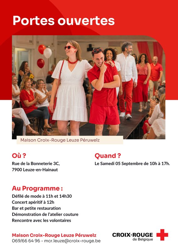 Loisirs Portes Ouvertes Maison Croix-Rouge Leuze Péruwelz