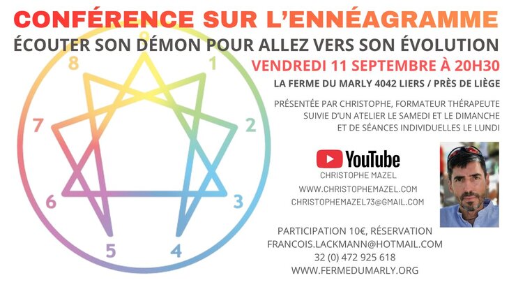 Conférences Conférence l ennéagramme avec Christophe Mazel baguettes