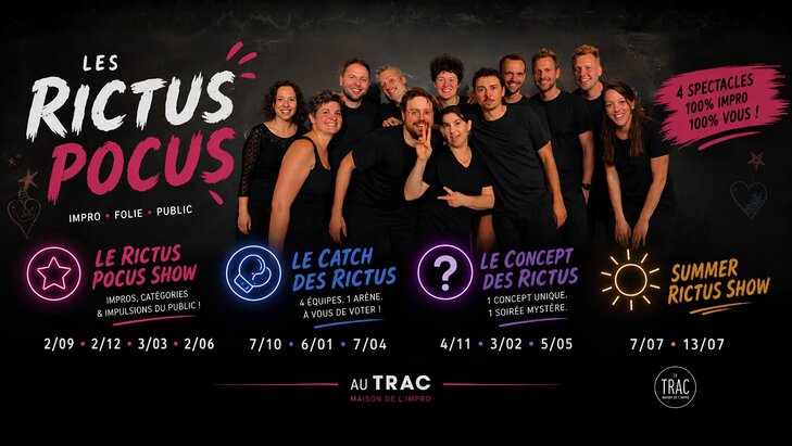 Spectacles Rictus Pocus Une saison d’impro sous toutes formes