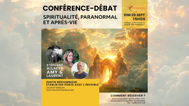 Conférences Spiritualité, paranormal, après-vie : parlons-en 