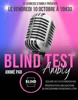 Soirées Blind test bal jeunes - Ambly
