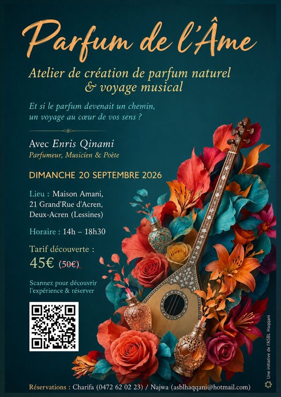 Stages,cours Atelier Création Parfum Naturel & Voyage Musical  Parfum l Âme 