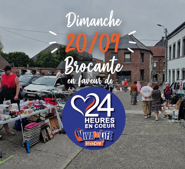  Brocante la Place Strée faveur  24h coeur pour Viva Life 