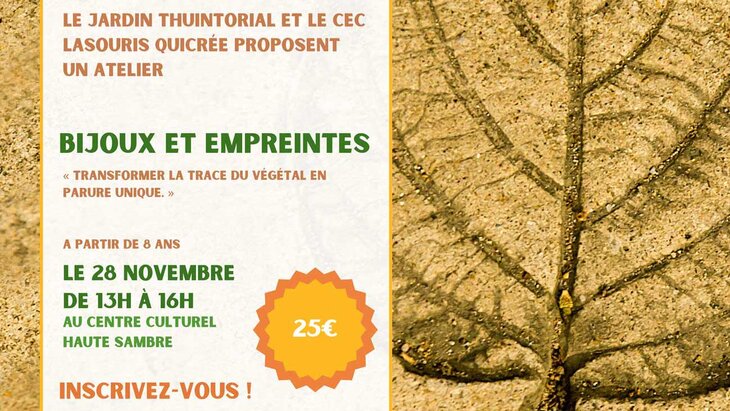 Stages,cours Workshop : Bijoux & empreintes