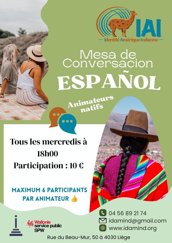 Stages,cours Table conversation Espagnol