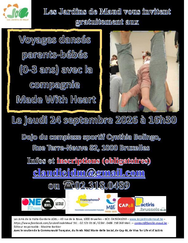Stages,cours Voyages dansés parents-bébés