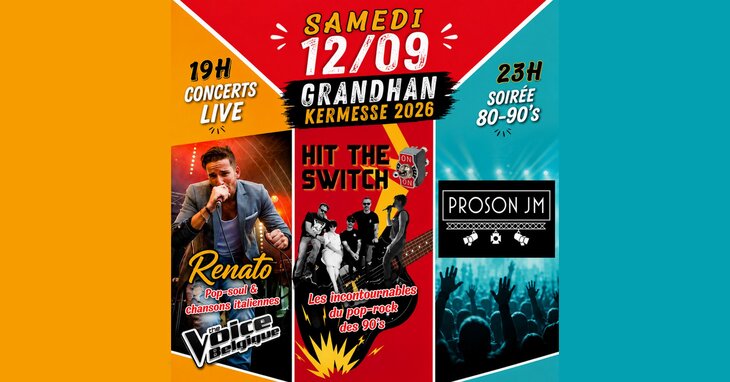 Concerts Concerts live  (Durbuy) suivi d une soirée 80-90