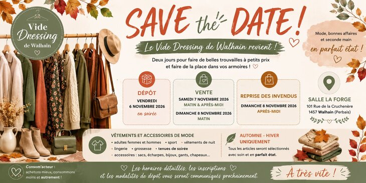 Loisirs Vide Dressing Walhain - Femmes Hommes