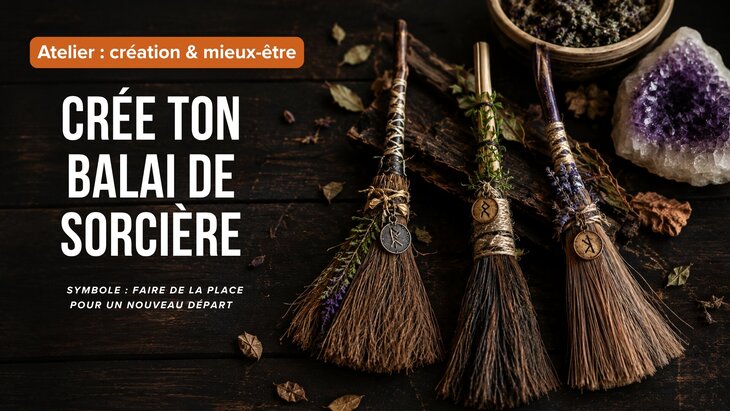 Stages,cours Atelier mieux-être : crée balai sorcière
