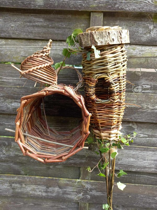 Stages,cours Initiation la vannerie - tressage mangeoires pour oiseaux