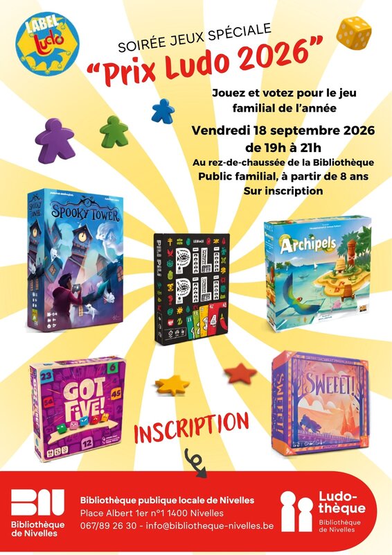 Loisirs Soirée jeux spéciale Prix Ludo : jouez votez pour votre préféré