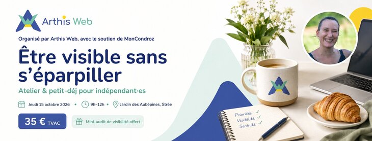 Stages,cours Atelier visibilité pour indépendants : Être visible sans s’éparpiller