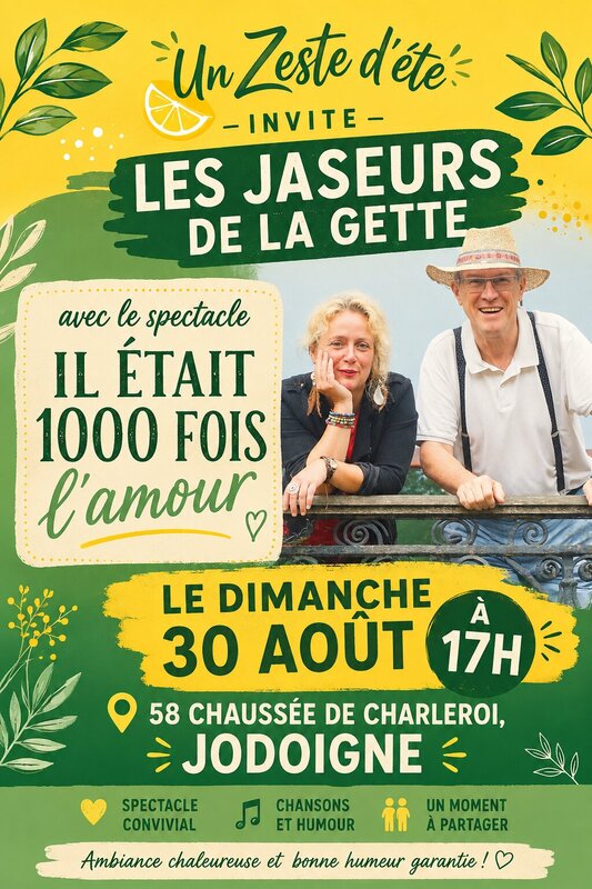 Spectacles ✨ Jaseurs la Gette Il était 1000 fois l amour ✨