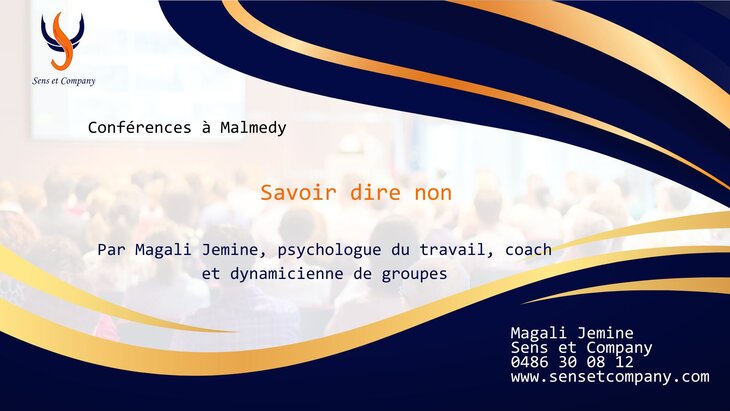 Conférences Conférence : savoir dire non