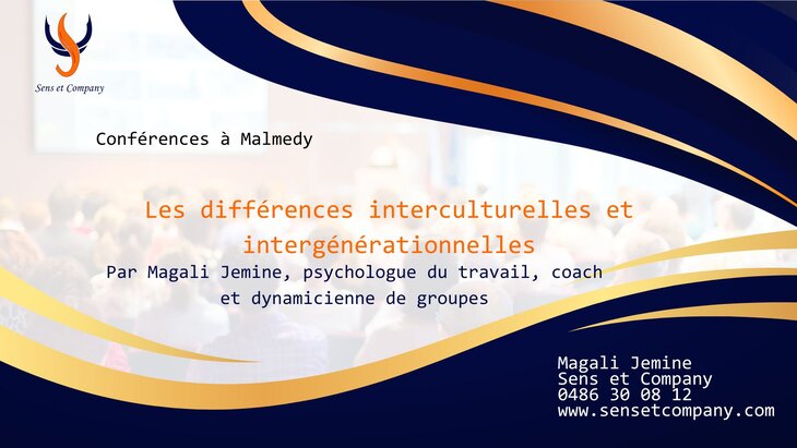 Conférences Conférence : différences interculturelles intergénérationnelles