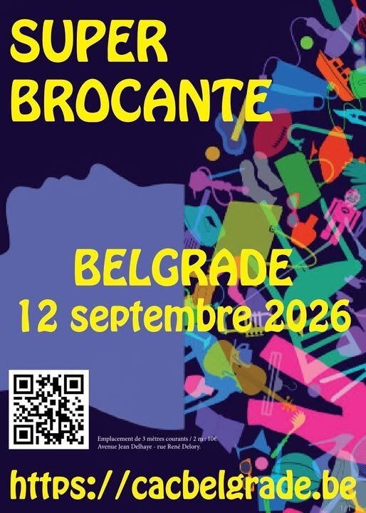 Brocante annuelle dans cadre festivités la Boverie.