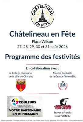 Loisirs Châtelineau fête : quatre jours festivités pour petits grands
