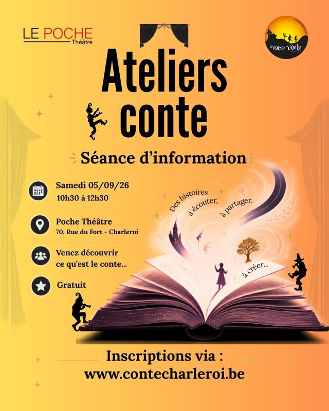 Stages,cours Ateliers conte : séance d information