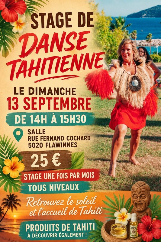 Stages,cours Danse Tahitienne