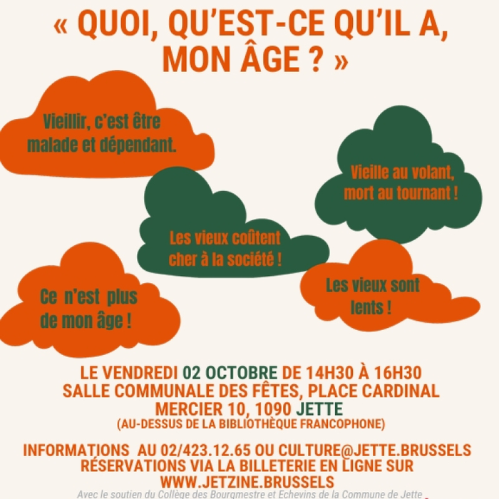 Conférences ConfÉrence-dÉbat : Quoi, Qu’est-ce Qu’il Mon ÂGE ? »