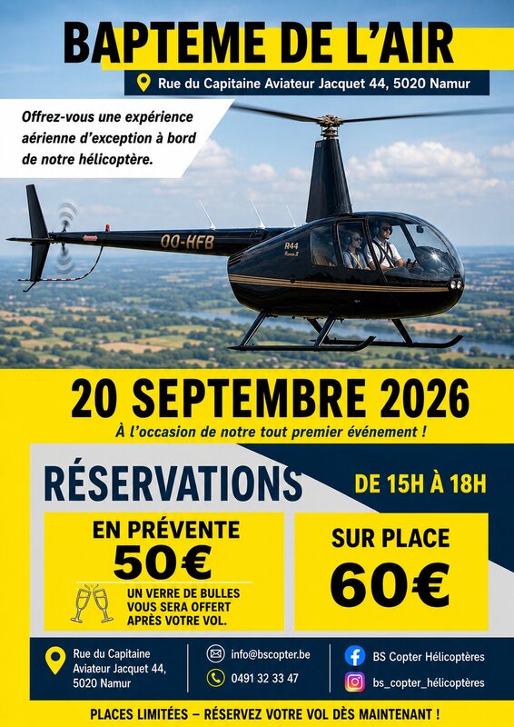Loisirs Baptême l’air hélicoptère
