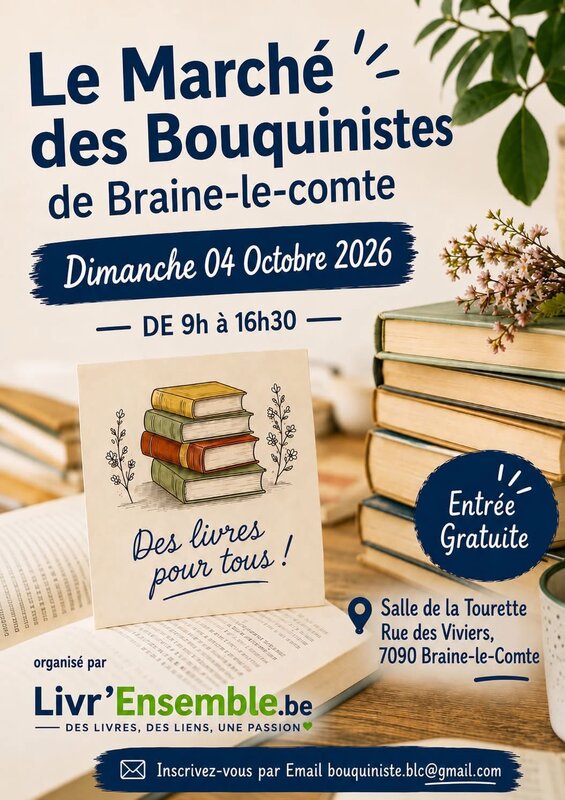 Loisirs Le marché bouquinistes Braine-le-comte