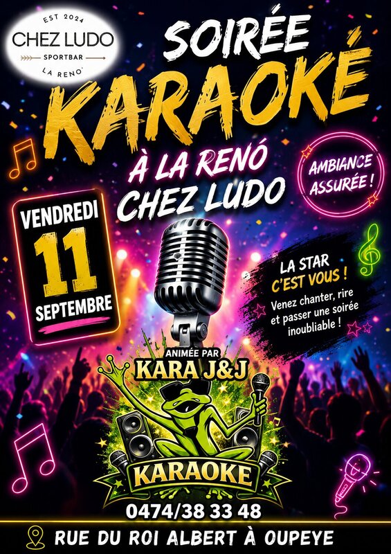 Soirées Karaoké Chez Ludo Reno 