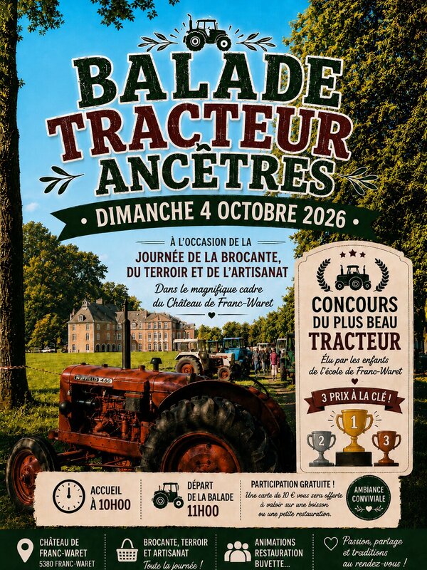 Loisirs Balade tracteurs ancêtres