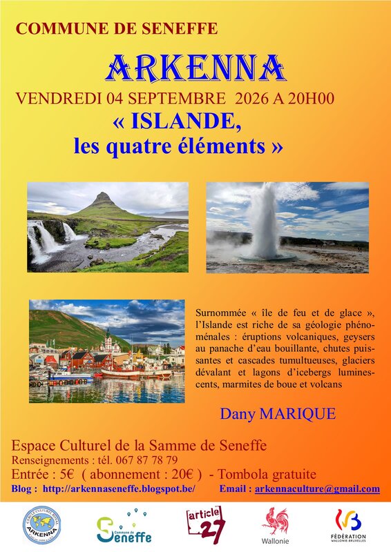 Conférences Islande, quatre éléments