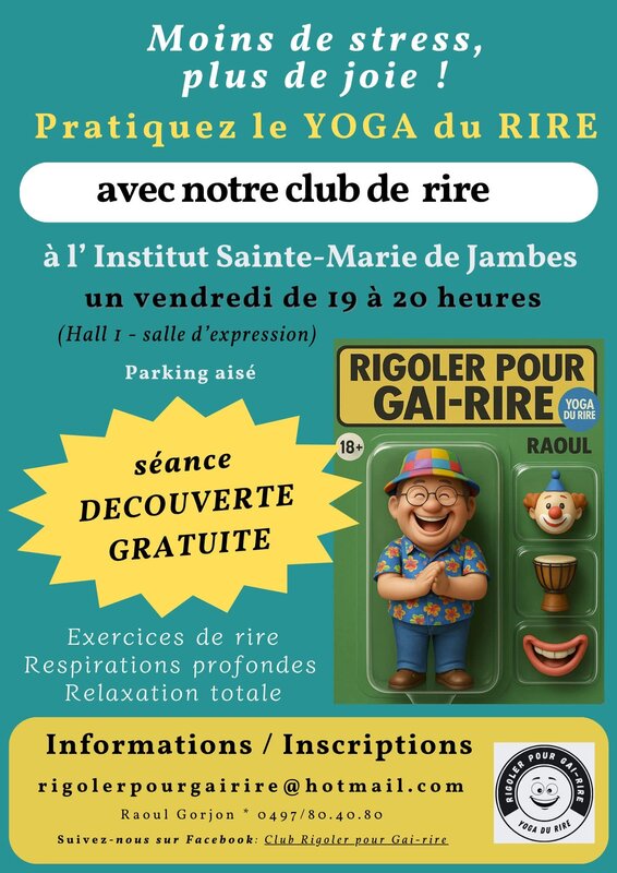 Stages,cours Découvrir Yoga Rire