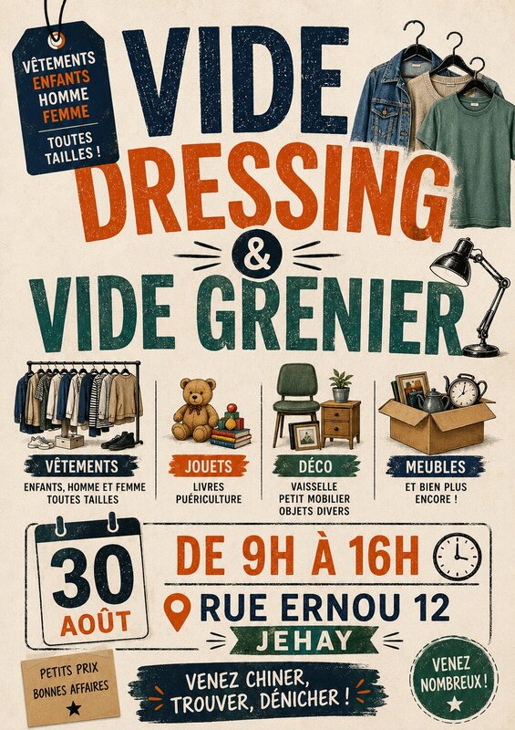  Vide dressing vide grenier