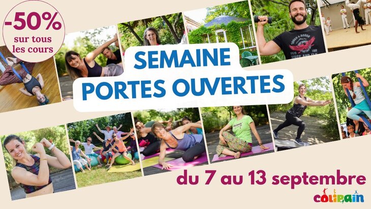 Loisirs Semaine Portes Ouvertes : testez cours −50 %