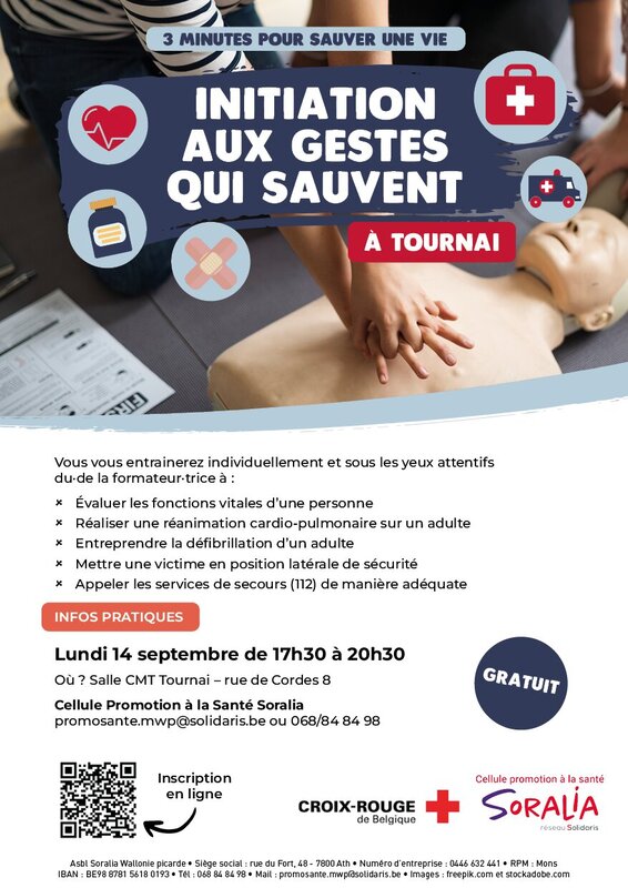 Conférences Atelier secourisme minutes pour sauver vie
