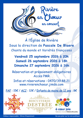 Concerts Concert Rivière Choeur
