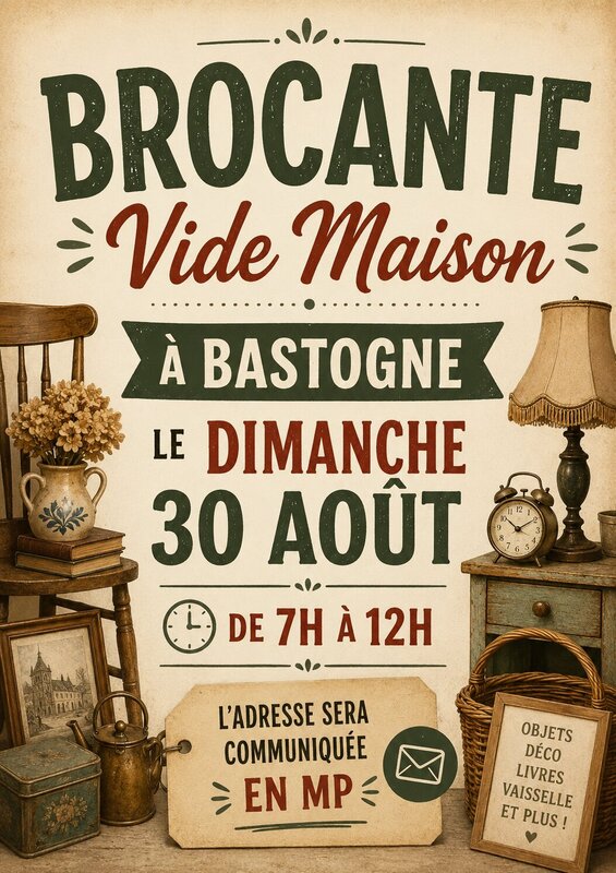  Brocante - vide maison