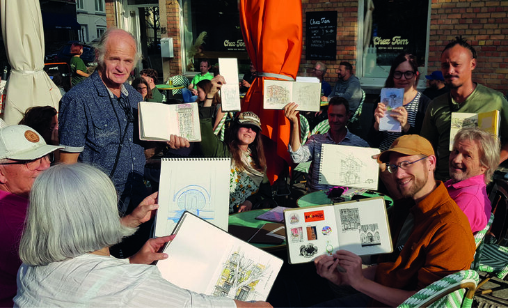 Stages,cours Dessiner quartier l orangerie Parc Félix d Etterbeek