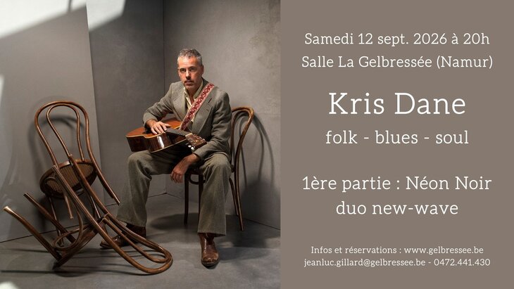 Concerts Kris Dane présente nouvel album éponyme