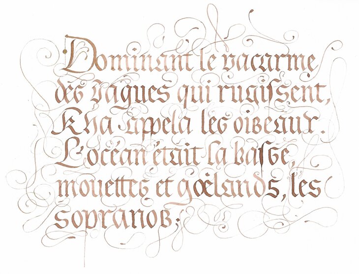 Stages,cours Calligraphie latine classique contemporaine créative