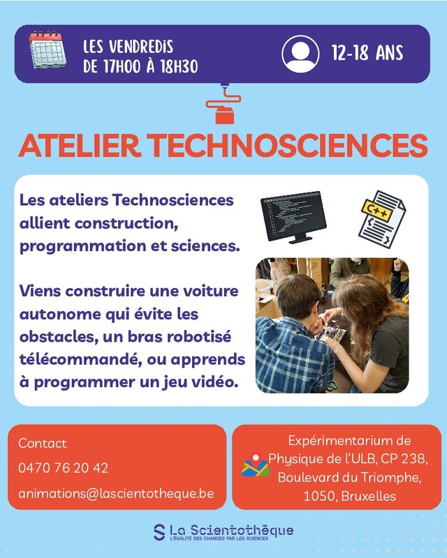 Stages,cours Atelier Technosciences